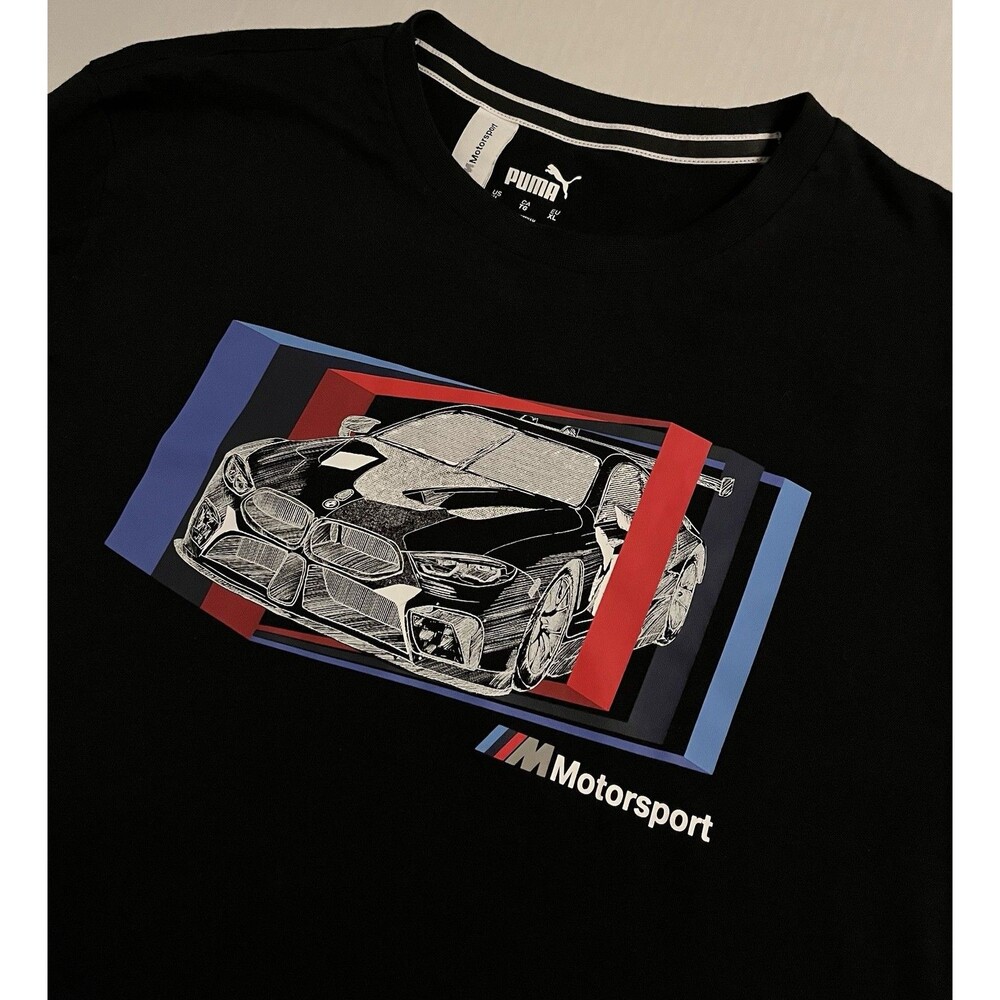 NEW Puma BMW M Motorsport Racing Official T-Shirt XL Black GT3 GT4 Car M3 M4 M5
